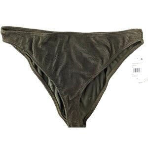 Good American Green Cheeky Bikini Bottom Size 5/6